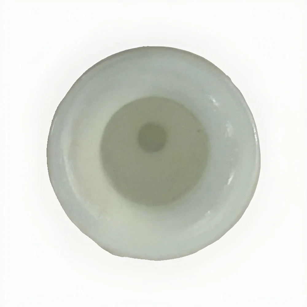 Vintage E.O. Brody White Milk Glass Diamond Pattern Vase 7 1/2